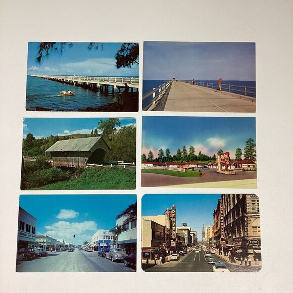 Vtg Postcards Linen Photo Comic Landmark Unposted Florida US Nagasaki 70+ - Picture 11 of 16